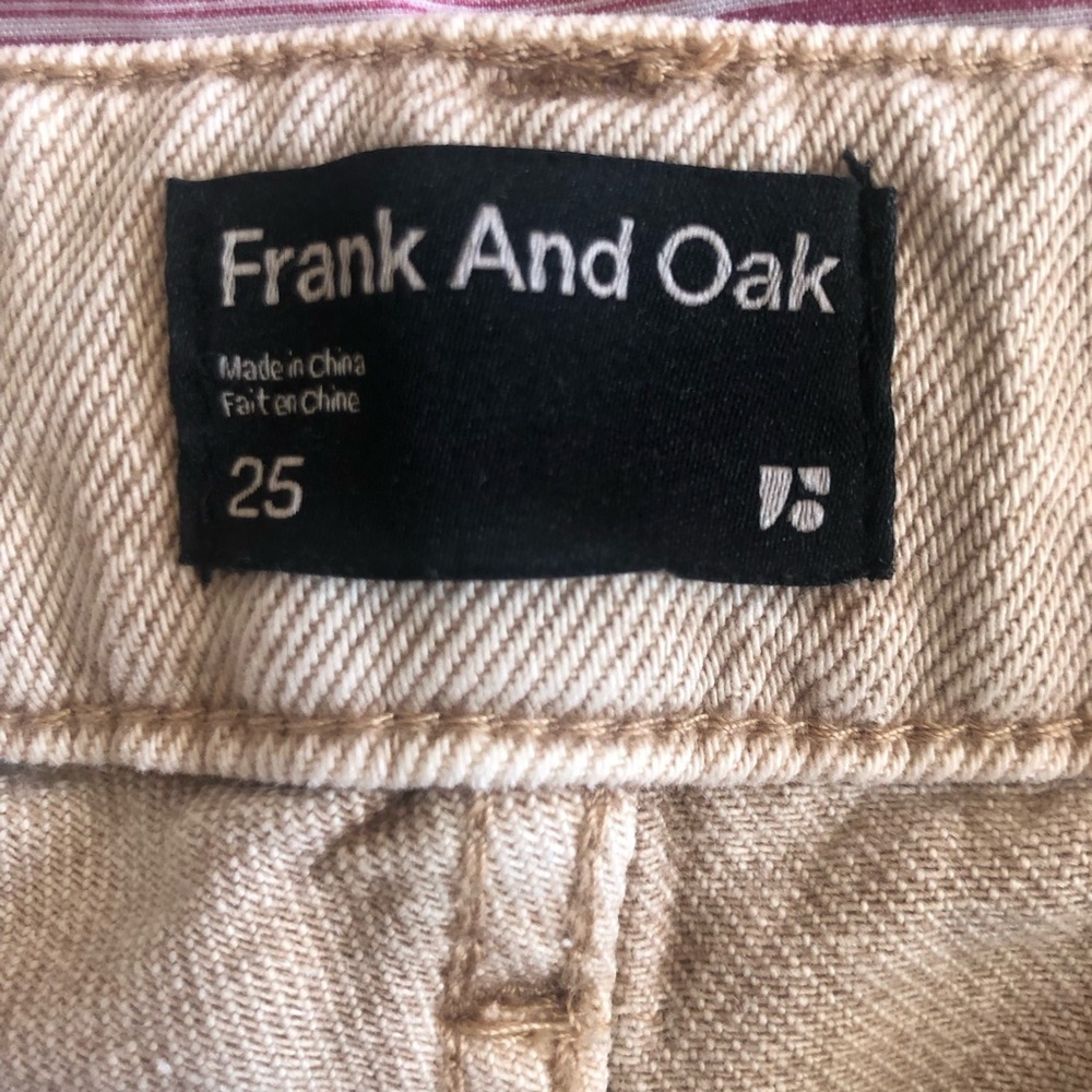 Frank and Oak Tan Loose Fit Women's Jeans Size 25 - Picture 10 of 12